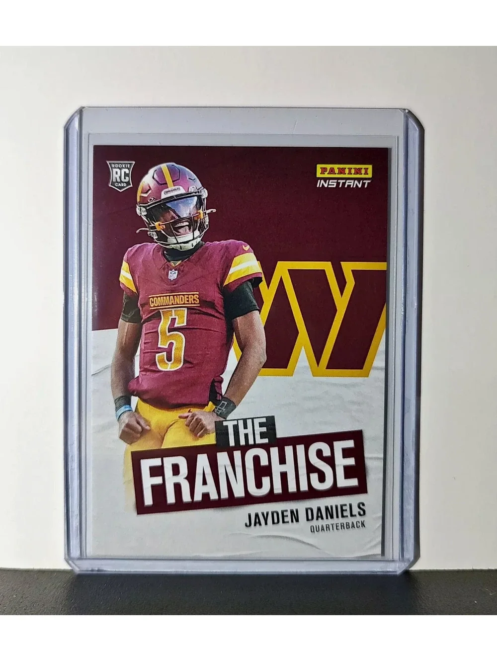 Jayden Daniels Rookie Panini NFL Football Cards Set of 5 with Acrylic Display